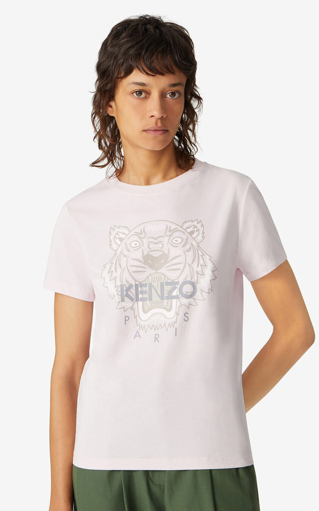 T Shirt Kenzo Femme Tiger Rose ZCRSF-7049